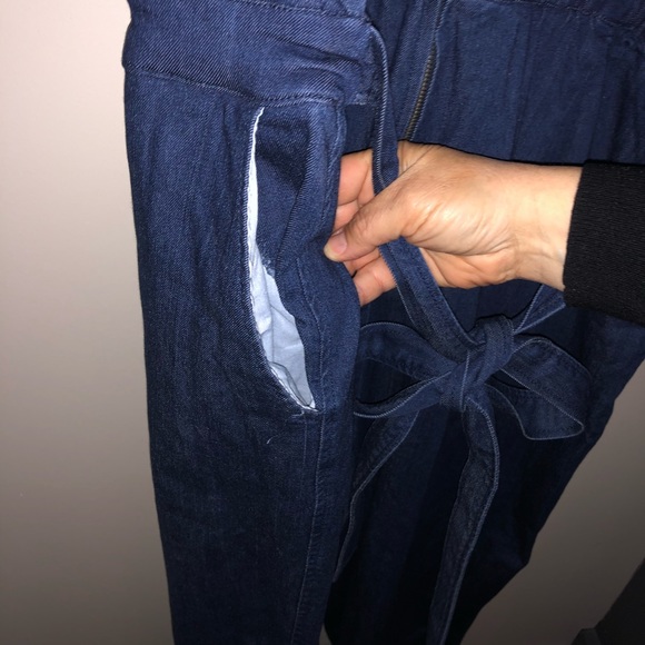 Rachel Roy Dark wash jumpsuit - Picture 6 of 8